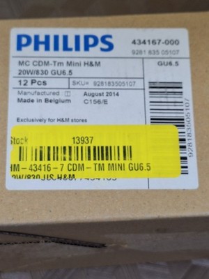 12  Pcs Philips 890839 CDM-Tm Mini GU6.5 20W/830 Metal Halide Lamp Light Bulbs