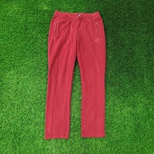 ADIDAS Trefoil Pants Womens M/L 10 Burgundy S...
