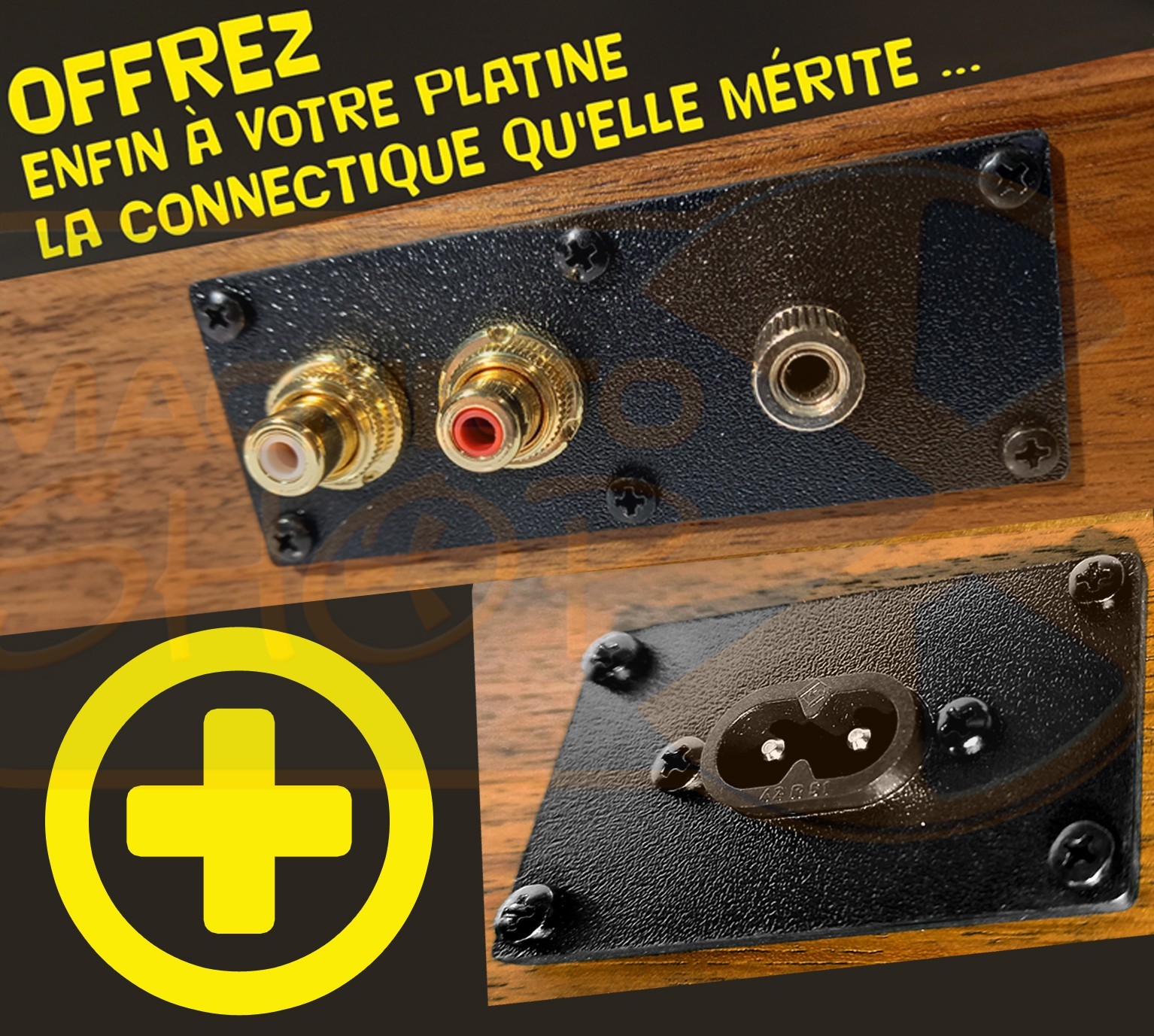 Kit RCA pro pour supprimer le ronflement et les parasites de votre platine vinyle phono