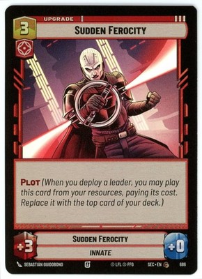 Sudden Ferocity (Foil) - 686 - Secrets of Power - SWU Star Wars Unlimited NM