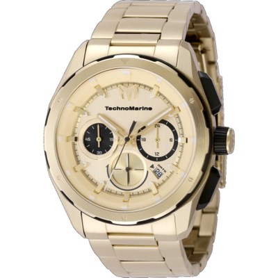 Technomarine Ocean Chronograph GMT Quartz Gold Dial Men's Watch TM-318094
