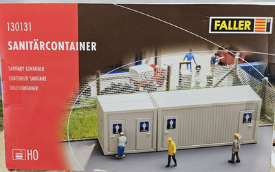 Faller HO Scale Buildilng Kit- Portable Sanitary Bathroom Containers #130131