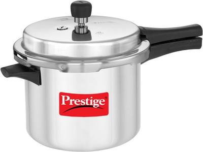 #ad Prestige Popular Aluminum Pressure Cooker 5 L Silver $42.39