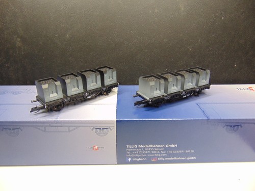 2 Kokskübelwagen "Eisenwerke West" Tillig-Clubmodell 2018 Tillig Art.-Nr. 501899 | Condition: Neu