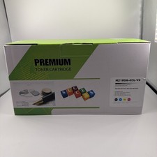  4-Pack High Yield 218A Toner Cartridges for HP Color LaserJet Pro: WITH CHIP