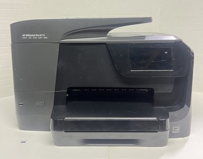 HP OfficeJet Pro 8715 Inkjet Printer. Cleaned/tested. With Power Cord. NO INK.