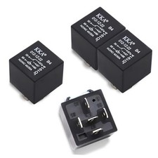 Pack-4 Car 5 Pin 12V 40A Relay, Waterproof Flame Retardant Shell Starting DC