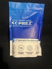 Koprez Size L-Black-2 Professional Grade Compression Foot Sleeve Ankle