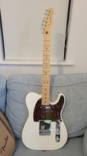 Fender player telecaster polar white slightly used personalised pickguard