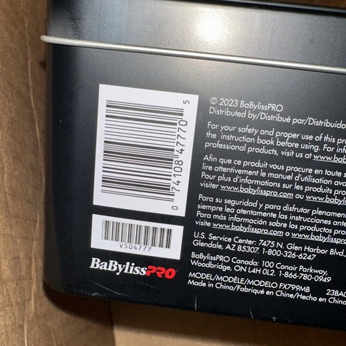 BaBylissPRO FXONE BLACKFX All Metal Trimmer | FX799MB - Picture 2 of 3