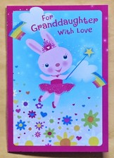 Happy Birthday Granddaughter. Greeting Card  Envelope 5x7" 