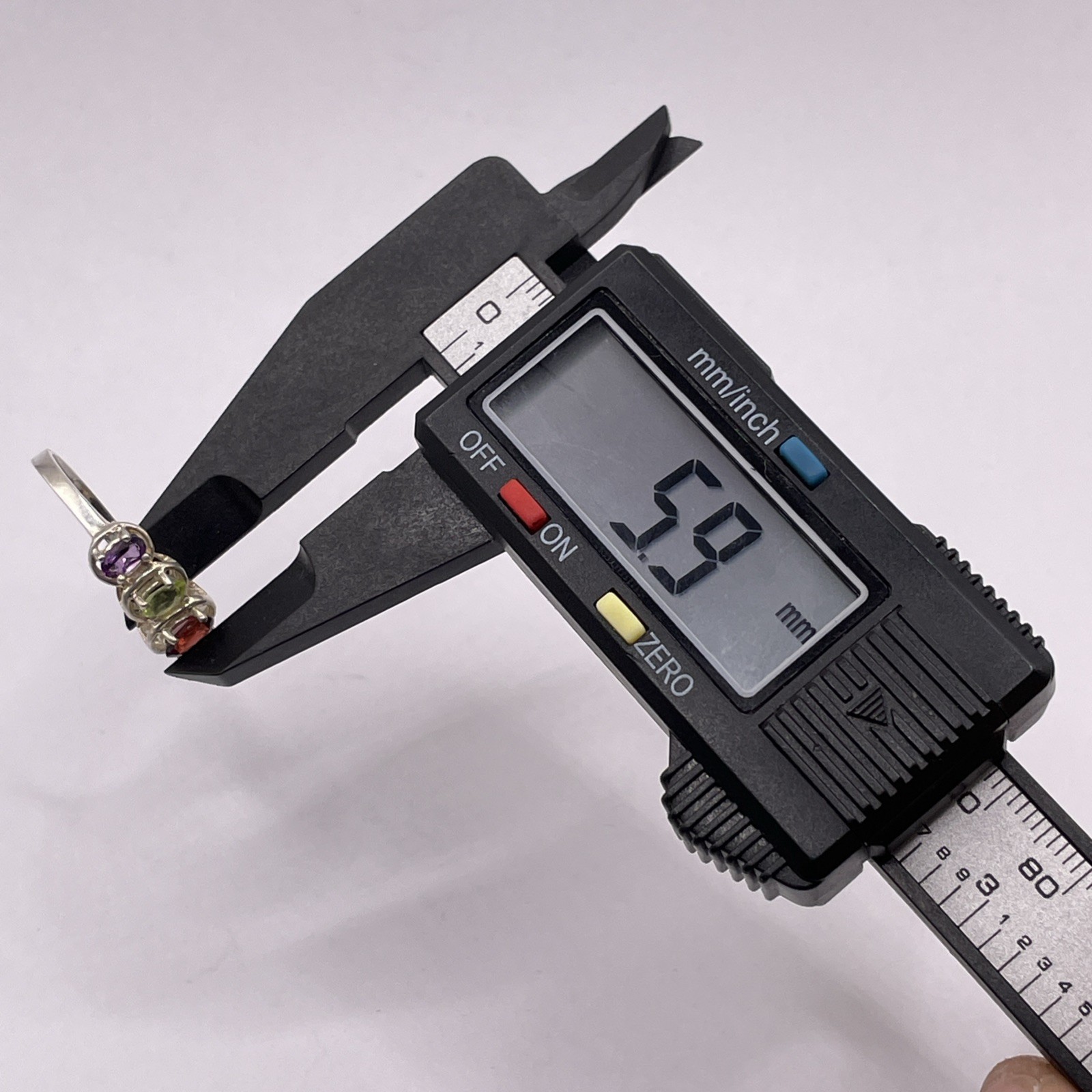 Assorted Gemstone Sterling Silver Ring 2.66g - Si… - image 11