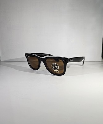 Ray-Ban Sonnenbrille Wayfarer Transparent On Black RB 2140