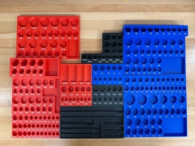 DESIGNSBYLOU Quinn 428pc Master Technician Set Socket Organizers – Fits Sockets & Accessories