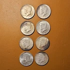 1964-D Kennedy Half Dollar 50C Business Strike Denver Silver .900 Lot of 8