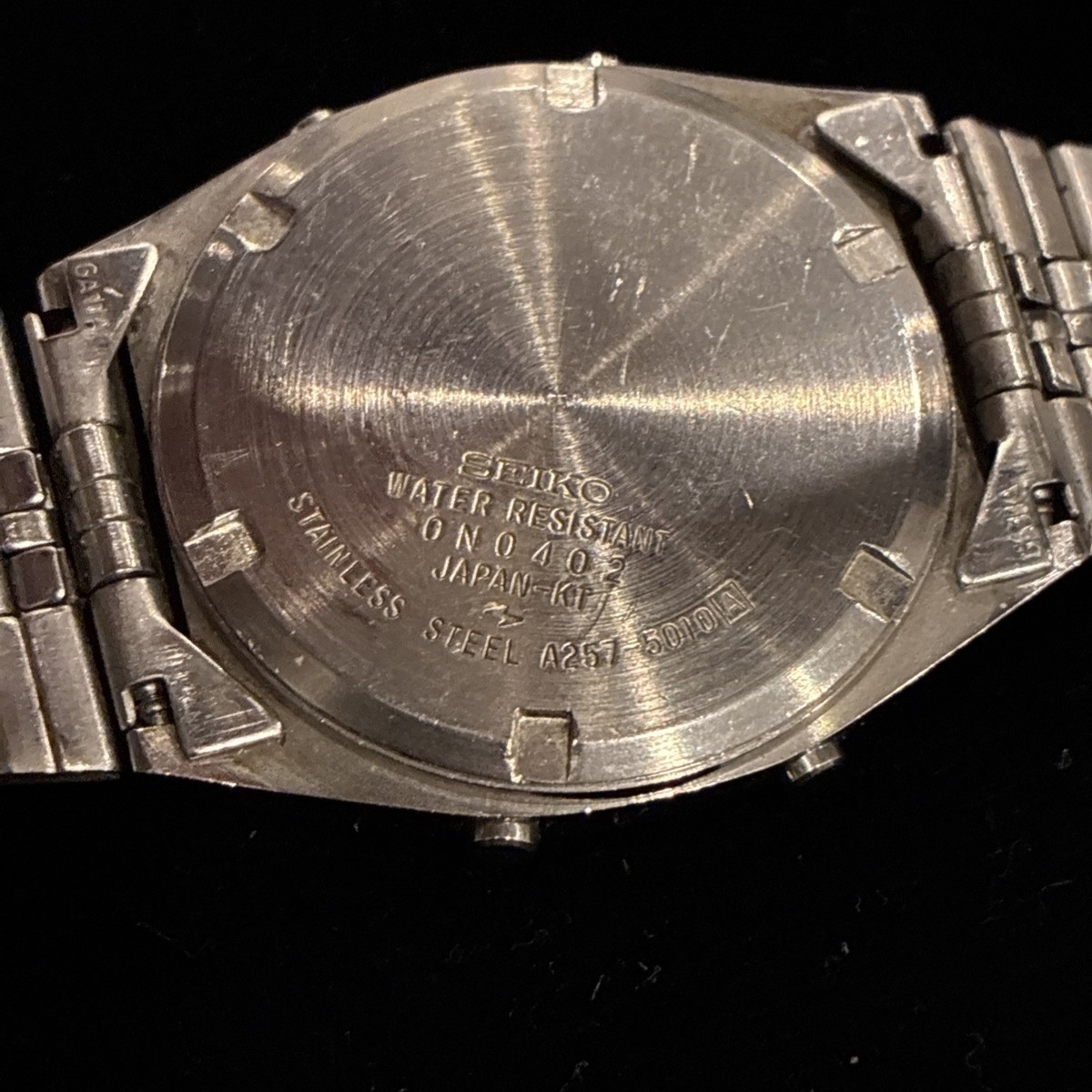 Seiko A257-5010 Digital Alarm Chronograph Vintage Men's Watch Nov