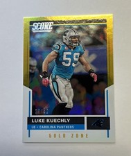 2017 Score Luke Kuechly Gold Zone 25/50 #60 Carolina Panthers HOF Class of 2026