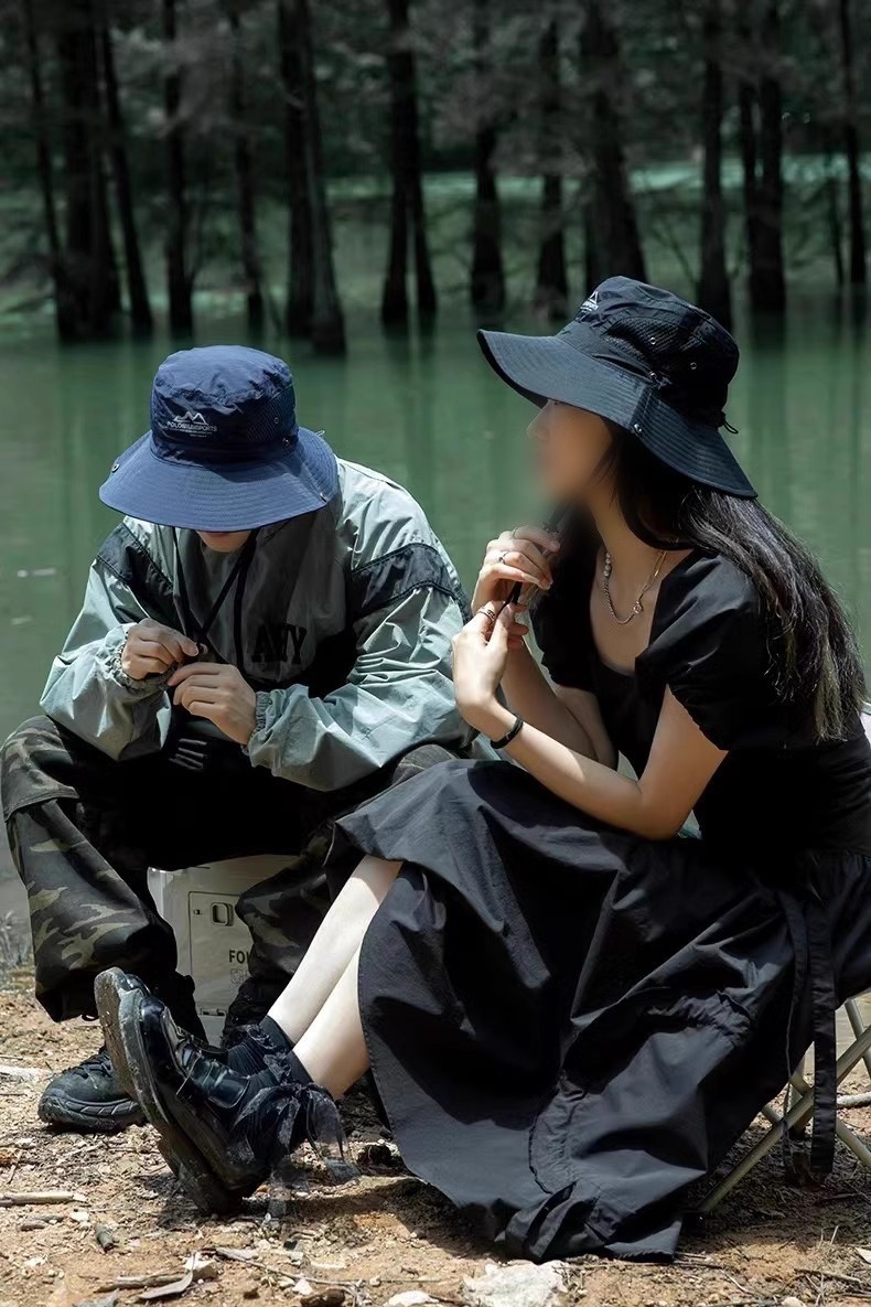 APL Cappello da Sole Uomo a Tesa Larga per Pesca Outdoor Escursionismo e Campeggio Akti