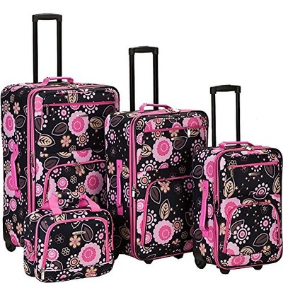 ROCKLAND IMPULSE 4PC SOFTSIDE UPRIGHT LUGGAGE SET TAG TELES, F108, PUCCI