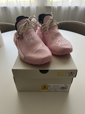 Adidas HU NMD Pharrell Williams Pink Shoes size 6  with box