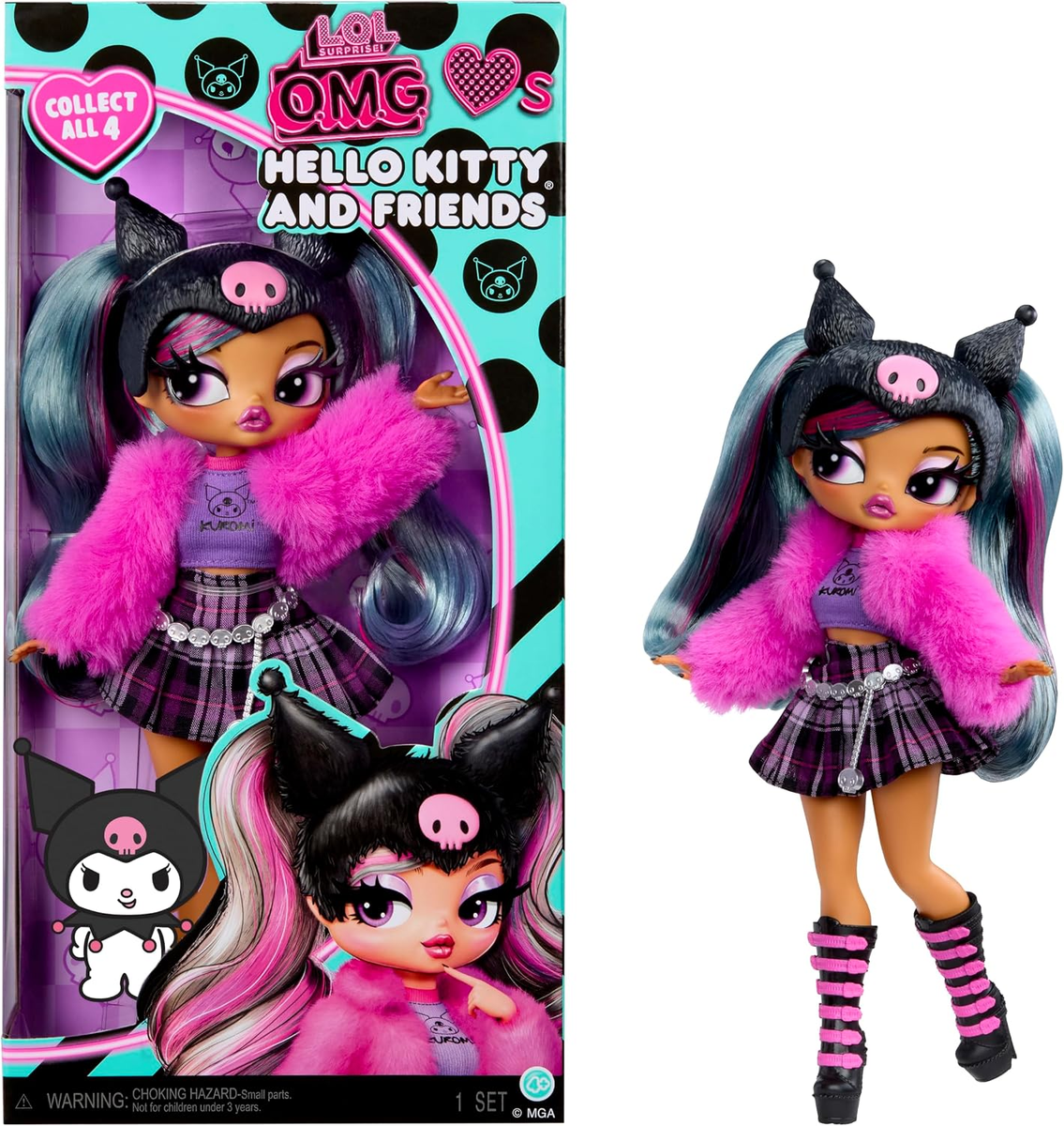 LOL Surprise OMG Loves Hello Kitty & Friends Kuromi Fashion Doll
