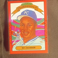1990 Donruss Diamond Kings Bo Jackson #1 Kansas City  (Multiple error card)