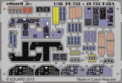 Eduard FE733 1:48 Northrop T-38A Talon Interior