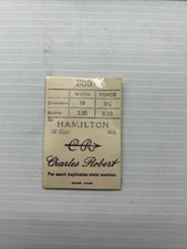 Hamilton Main Spring 16 size no 318 Charels Robert Brand