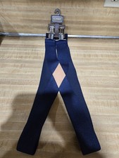 C.E. Schmidt Workwear Men's Navy Blue Solid Elastic Stretch 2" Suspenders
