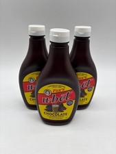 FOX  S U-BET Chocolate Syrup 3 Pack 22 oz Bottles Dessert Topping for Drinks
