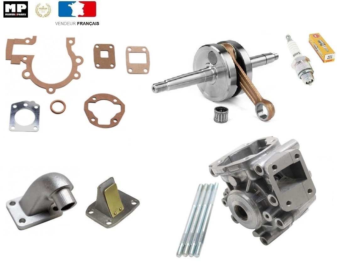Pack bas moteur MBK 51 résout les fuites et bruits de vilebrequin avec joints