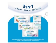 Unscented Sensitive Baby Wipes - 3-in-1 Cleansing Care, 540 Count for Newborns