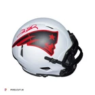 Deion Branch Signed New England Patriots Riddell Speed Mini Helmet JSA COA