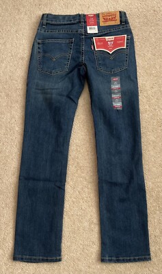 Jungen Levi's 511 Slim Fit Jeans in Yucatan Blau Alter 10 Jahre - 140 cm BRANDNEU