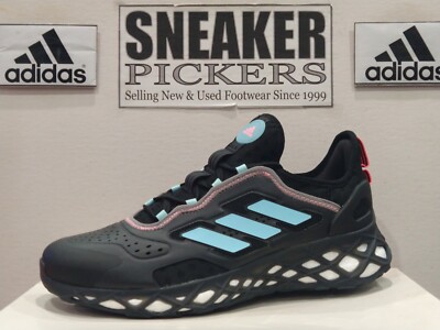 Adidas Men's WEB BOOST Running - GZ6442 - Black / Bliss Blue - Size: 10 - NEW !