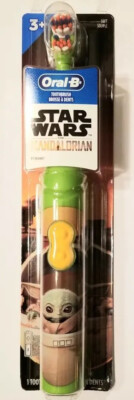 Oral-B Kids Electric Toothbrush - The Mandalorian - Baby Yoda Star Wars - Soft