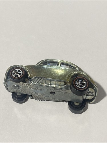 Hot Wheels Redline Custom Volkswagen Bug Olive and White Int - Picture 8 of 16