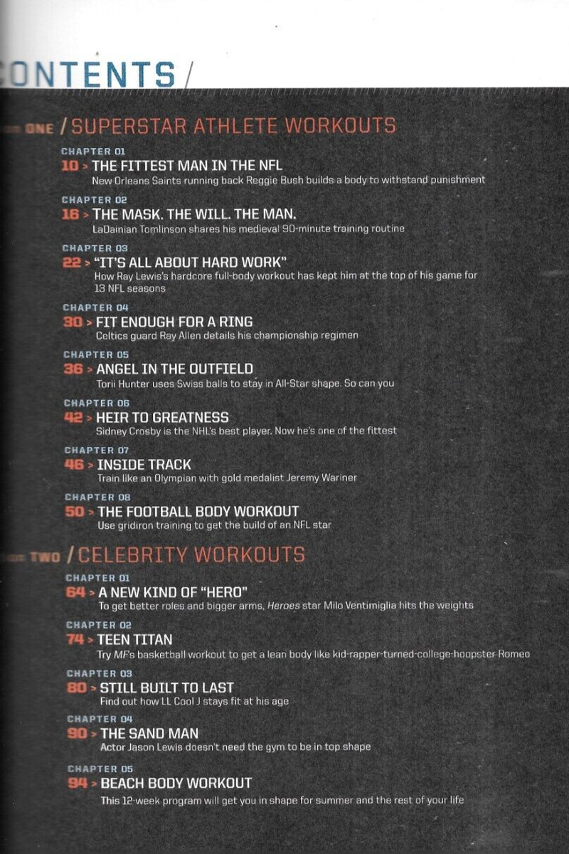 Men's Fitness Magazine Get Fit Stay Fit Jason Lewis Workouts Weight Loss  2009