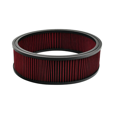 14'' X 4'' Red Round Washable Air Filter Element Reusable Cotton Gauze