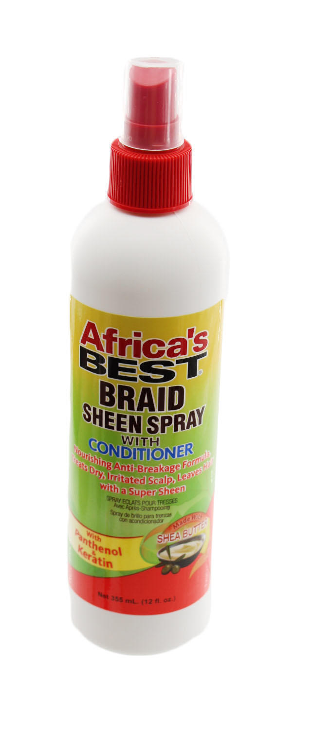 Best African Hair Spray with Conditioner 12 oz Braid Sheen Spray-image