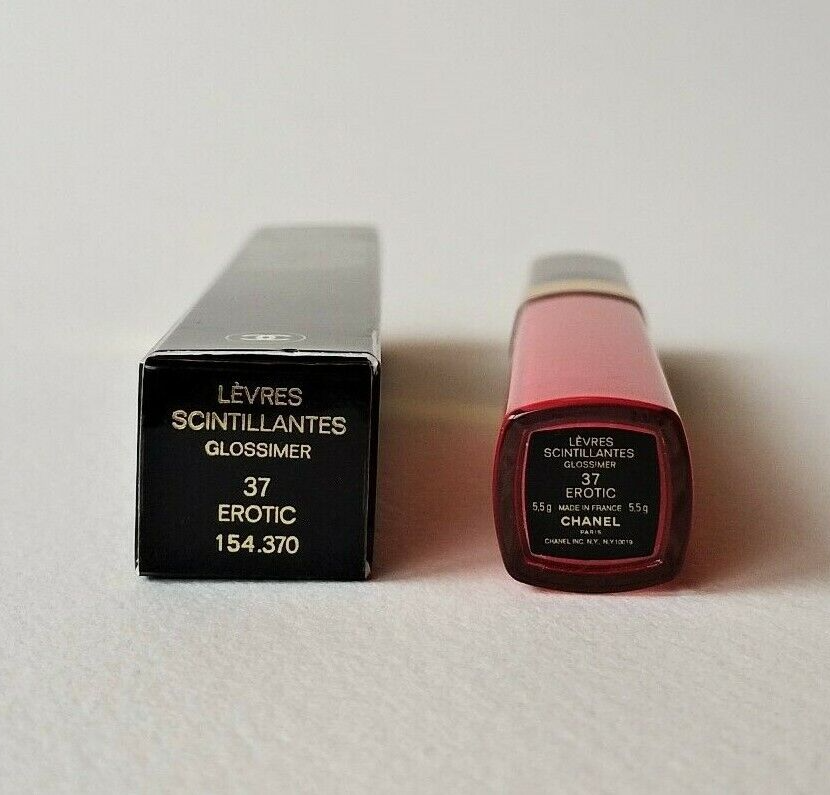 CHANEL Levres Scintillantes Glossimer Lip Gloss 37 EROTIC | eBay