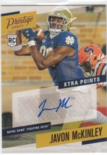 2021 Javon McKinley Prestige Draft ROOKIE AUTO - JMK Notre Dame Irish RC