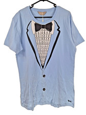 Peter Alexander Tuxedo T-Shirt Top Sleepwear Loungewear Size Men's L BNWT