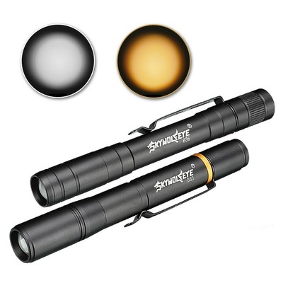 Doppellicht LED Taschenlampe Zoomable tragbare laterne 4 modus Doppellicht LED Taschenlampe Zoomable tragbare laterne 4 modus
