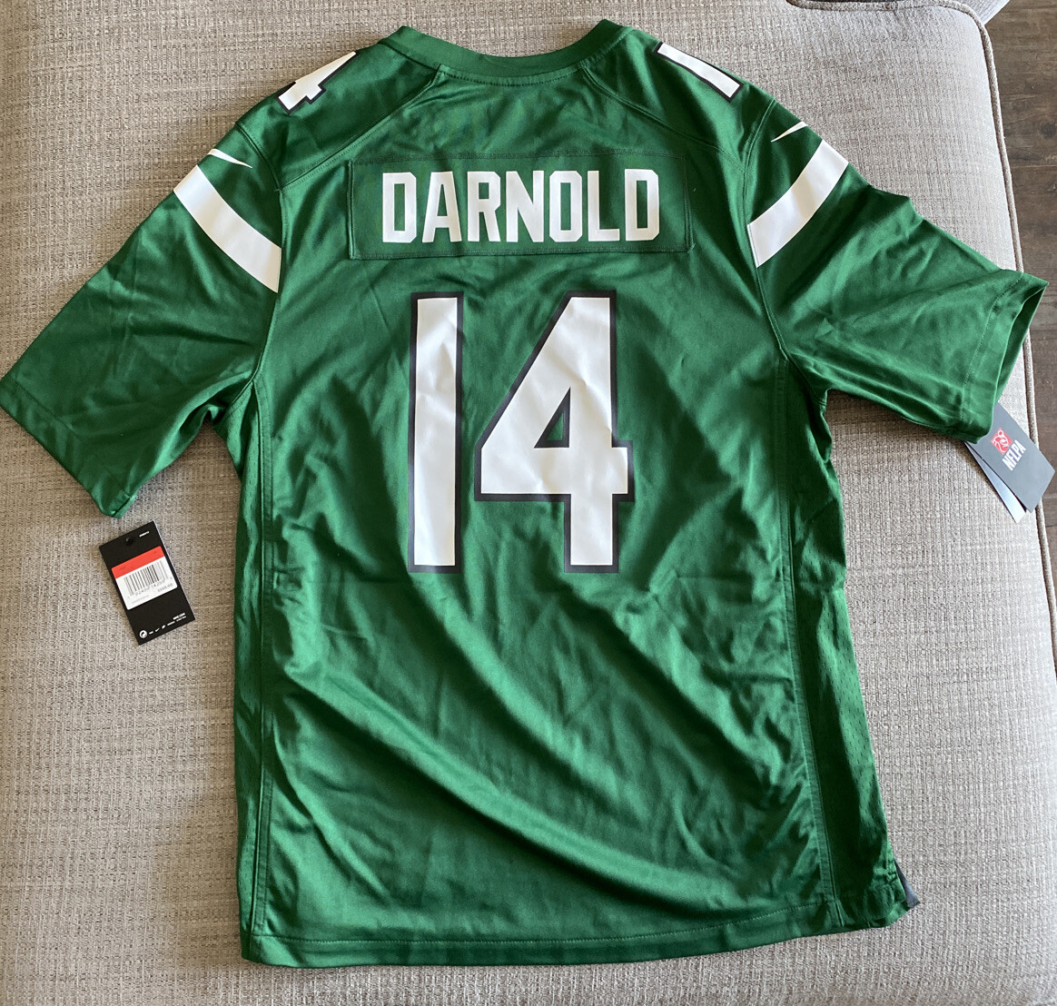 Maillot New York Jets Sam Darnold #14 – Taille M L XL – Neuf Avec Logo Officiel