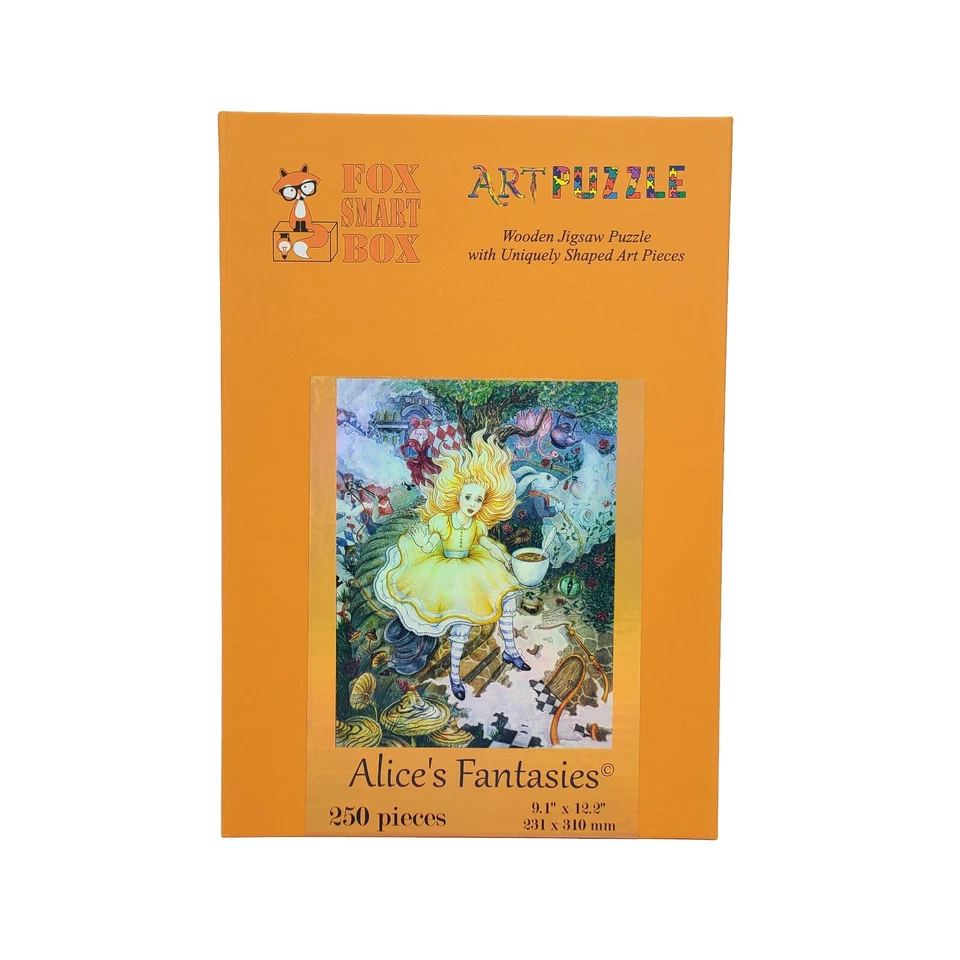 Wooden Jigsaw Puzzles for Adults by FoxSmartBox - 250 Pieces - Alice Fantasies - Image 4 of 4