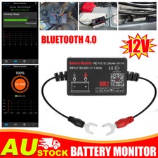 12V Car Battery Monitor via bluetooth 4.0 Voltage Meter Tester w/ Alarm Devices