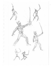 Mike Hoffman Original Pencil Art Comic Book Artist Personal Notebook 2013 B-m33