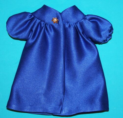 Vintage Barbie Stacey NITE LIGHTNING Blue SATIN Coat #1591 REPRO Reproduction - Afbeelding 1 van 2