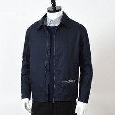 Mens Business Casual Middle-aged Short Coat Outwear Crewman Jacket Lapel Jackets